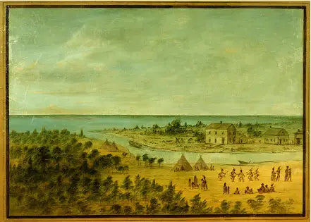 Vista de Chicago en 1837 - George Catlin