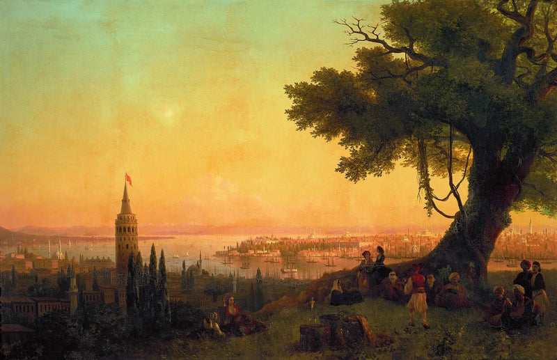 Vista de Constantinopla a la luz de la tarde - Ivan Aïvazovski