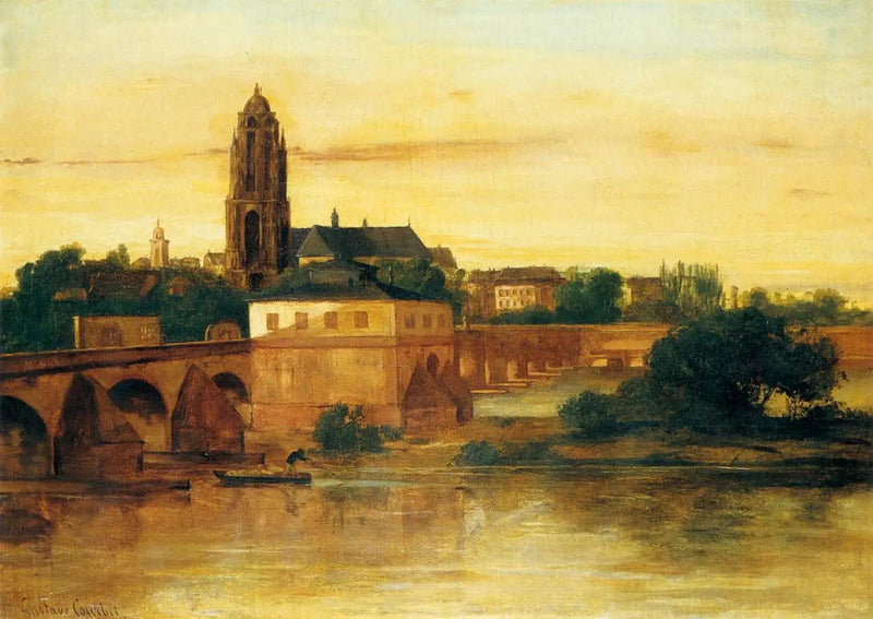 Vista de Fráncfort del Meno - Gustave Courbet