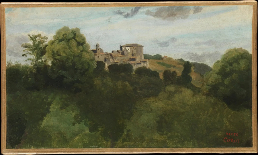 Vista de Genzano - Jean-Baptiste Camille Corot