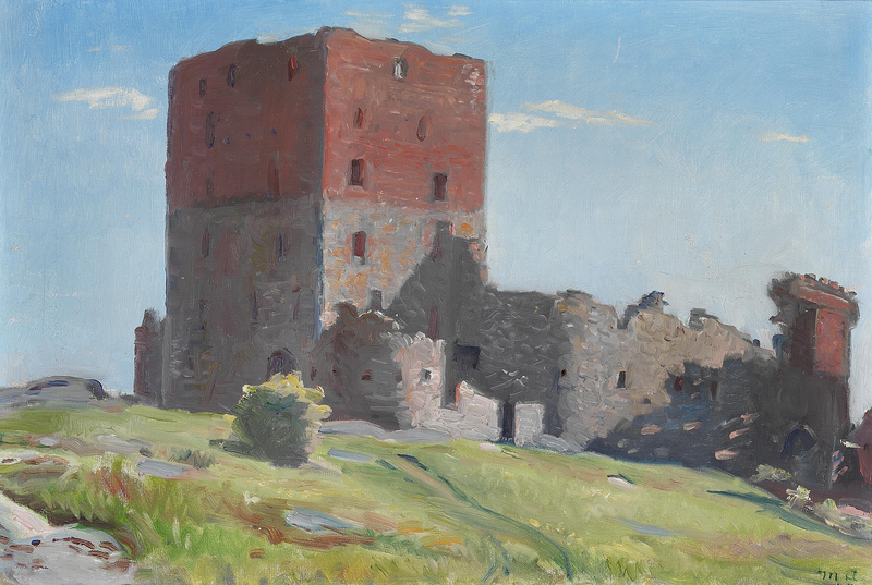 Vista de Hammershus. -Michael Peter Ancher