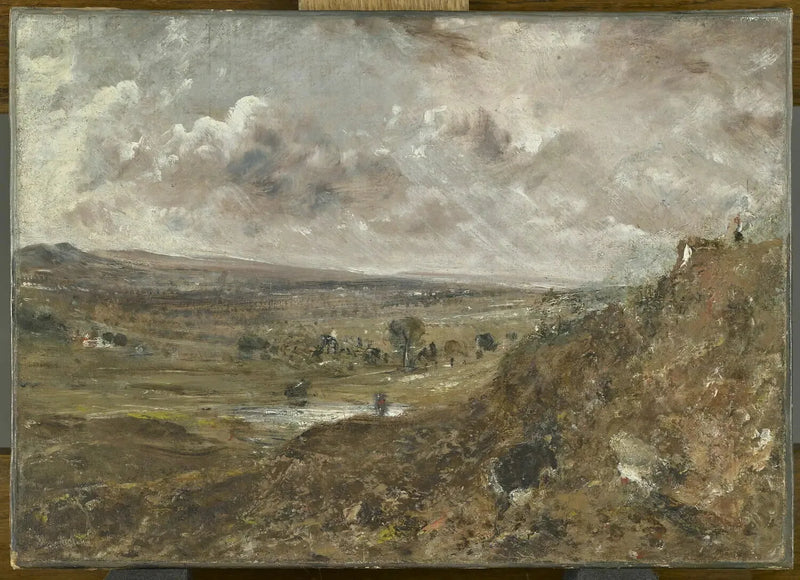 Vista de Hampstead Heath; Efecto de tormenta - John Constable
