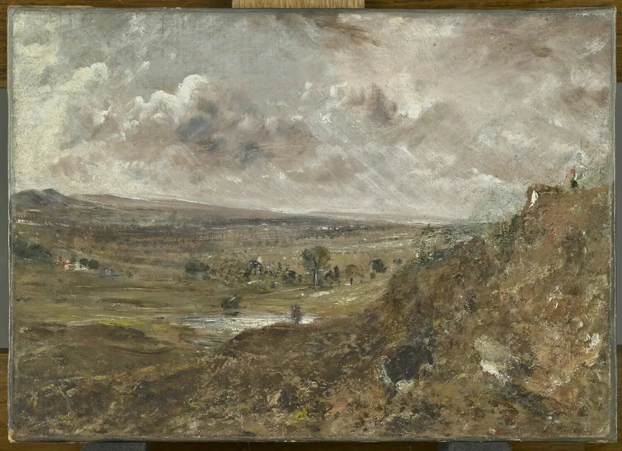 Vista de Hampstead Heath; Efecto de tormenta - John Constable