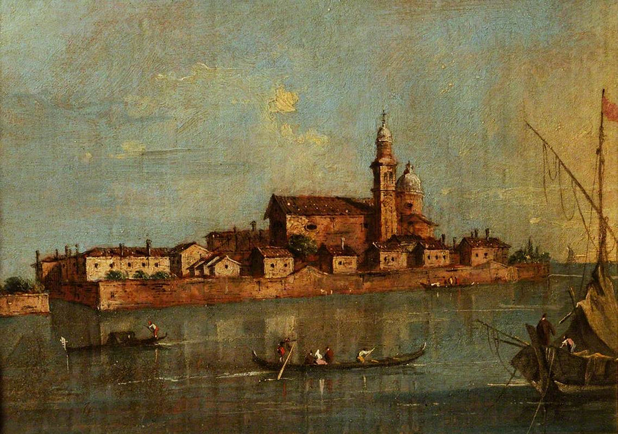 Vista de la isla de San Andrea della Certosa, Venecia - Francesco Guardi
