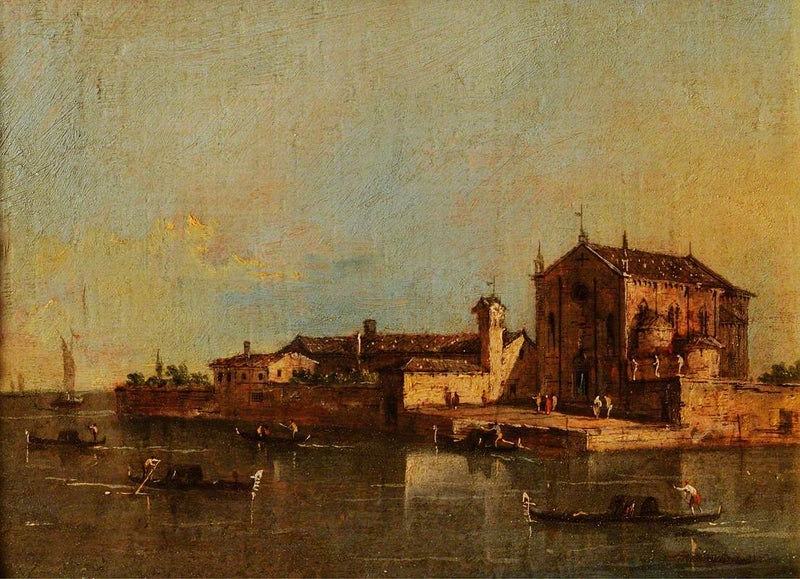 Vista de la isla de San Cristoforo, Venecia - Francesco Guardi