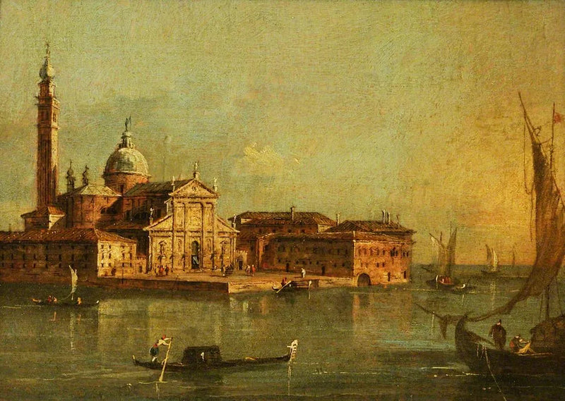 Vista de la isla de San Giorgio Maggiore, Venecia - Francesco Guardi