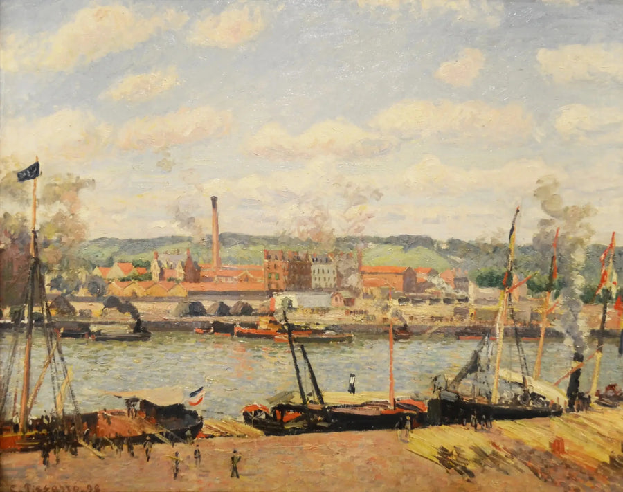 Vista de la algodonera de Oissel, alrededores de Ruan - Camille Pissarro