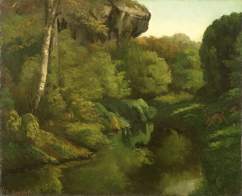 Vista del bosque de Fontainebleau - Gustave Courbet