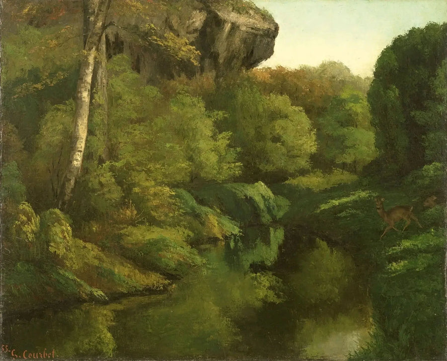Vista del bosque de Fontainebleau - Gustave Courbet