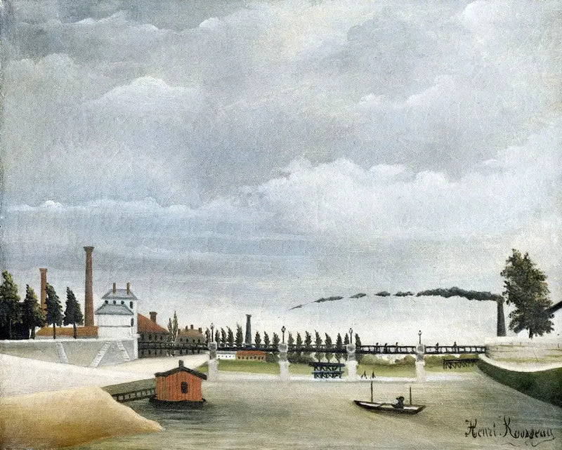 Vista del puente de Passy - Henri Rousseau