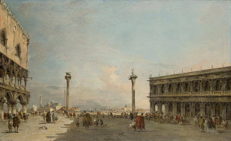 Vista de la Piazzetta en dirección a San Giorgio Maggiore, Venecia - Francesco Guardi