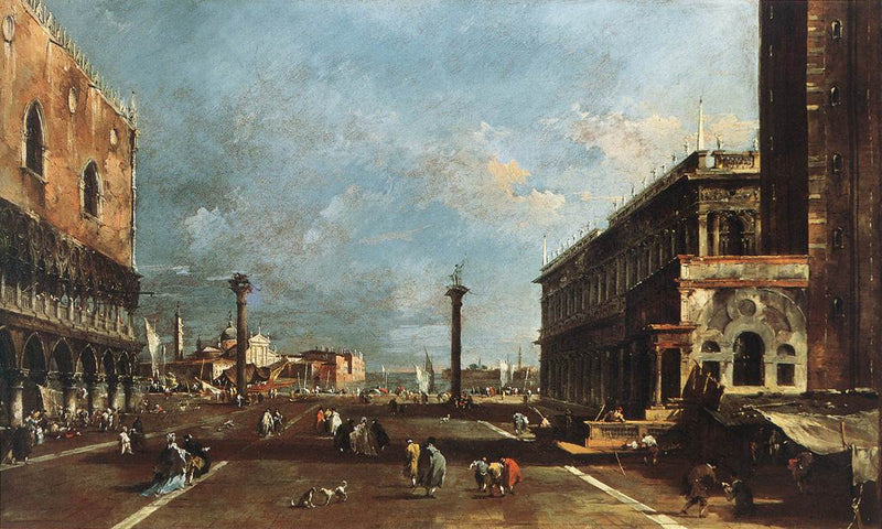Vista de la Piazzetta San Marco hacia San Giorgio Maggiore - Francesco Guardi