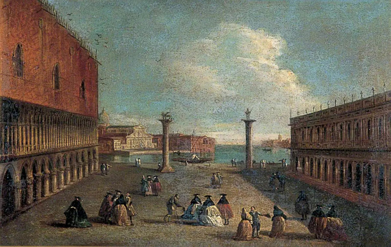 Vista de la Piazzetta, Venecia - Canaletto