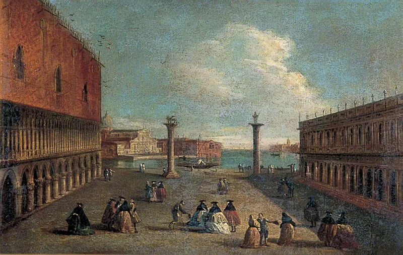 Vista de la Piazzetta, Venecia - Canaletto