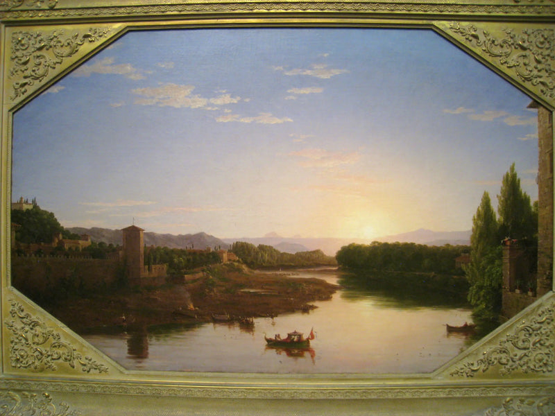 Vista del Arno, cerca de Florencia - Thomas Cole