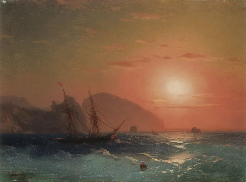 Vista del Ayu Dag Crimea - Iván Aïvazovski