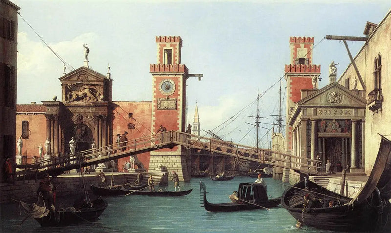 Vista de la entrada del Arsenal - Canaletto
