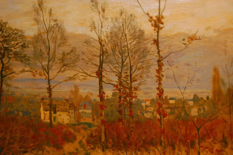 Vista de Louveciennes en otoño - Alfred Sisley