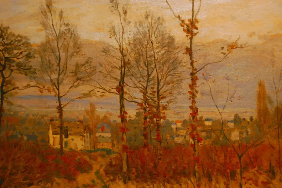 Vista de Louveciennes en otoño - Alfred Sisley
