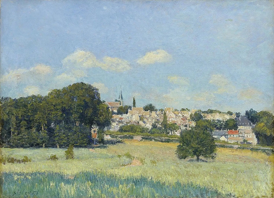 Vista de Marly-le-Roi bajo el sol - Alfred Sisley