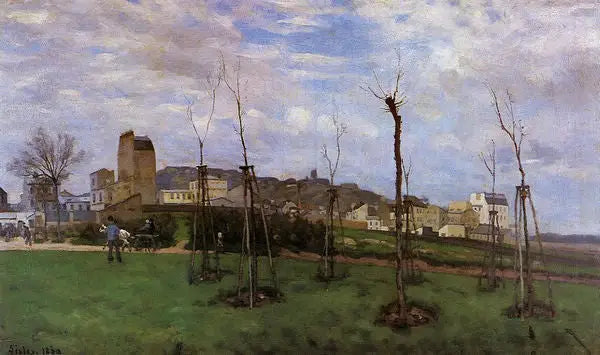 Vista de Montmartre, desde la Cité des Fleurs en Batignolles - Alfred Sisley