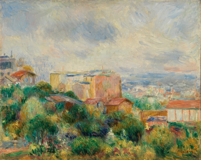 Vista de Montmartre - Pierre-Auguste Renoir
