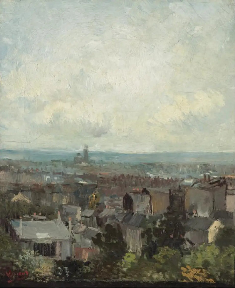 Vista de París en los alrededores de Montmartre - Vincent van Gogh