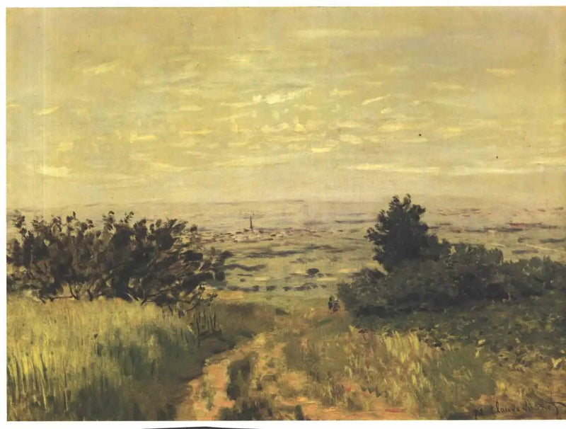Vista de la llanura en Argenteuil, colinas de Sannois - Claude Monet