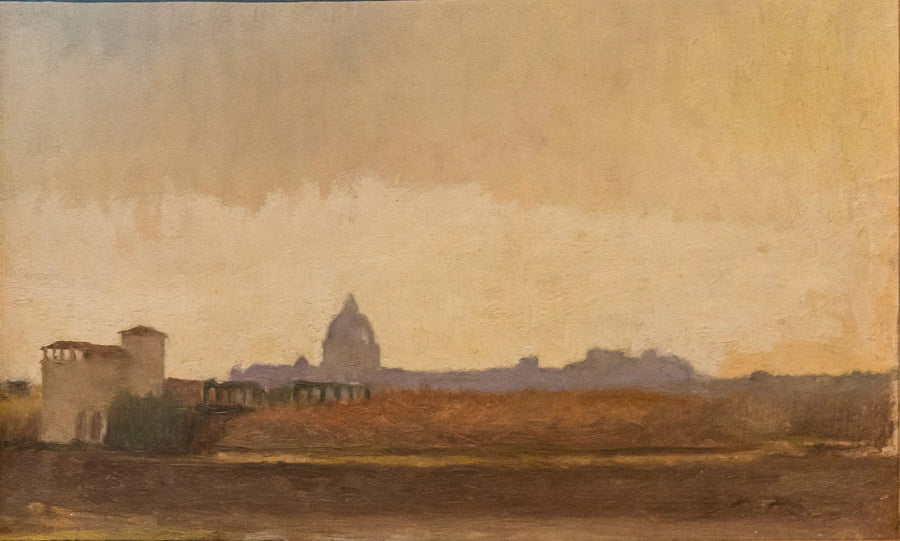 Vista de Roma desde las orillas del Tíber - Edgar Degas