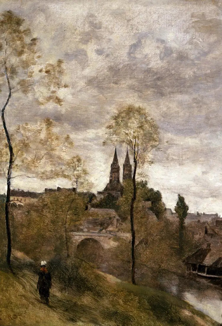 Vista de Saint-Lô - Jean-Baptiste Camille Corot