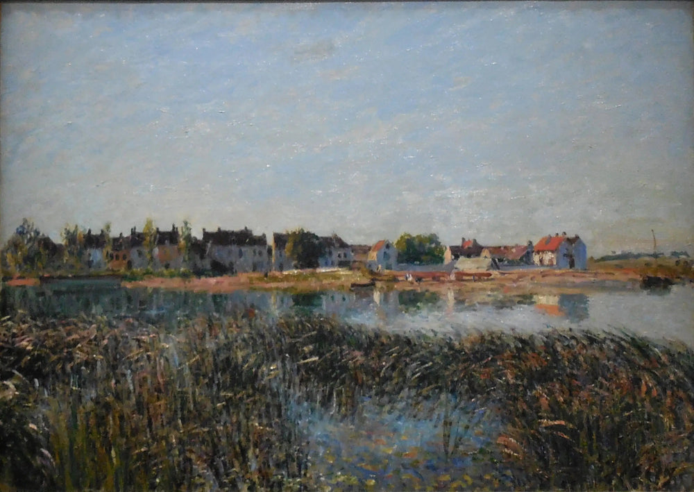 Vue de Saint-Mammès - Alfred Sisley image 1 copie peinte à la main à l’huile