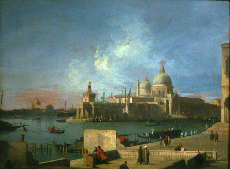 Vista de Santa Maria della Salute, desde la entrada del Gran Canal - Canaletto