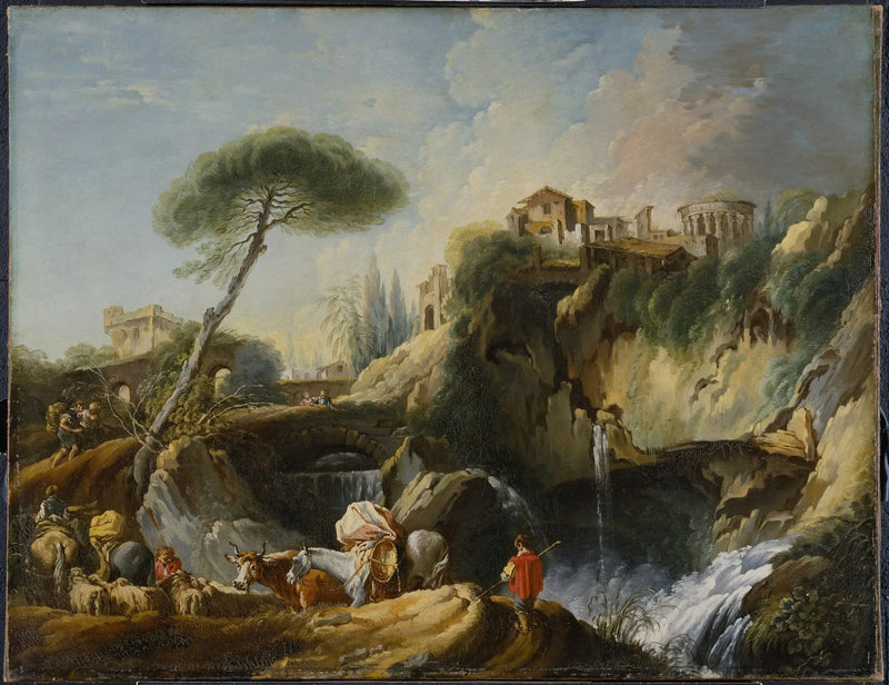 Vista de Tivoli con el templo de Vesta - François Boucher