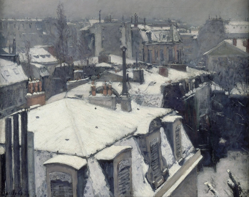 Vista de techos - Gustave Caillebotte