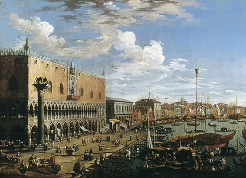 Vista de Venecia, Palacio de los Doges - Canaletto