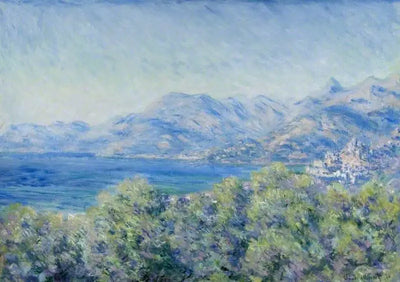 Reproduction du tableau « Vue de Ventimiglia - Claude Monet » par Alpha Reproduction en peinture à l’huile