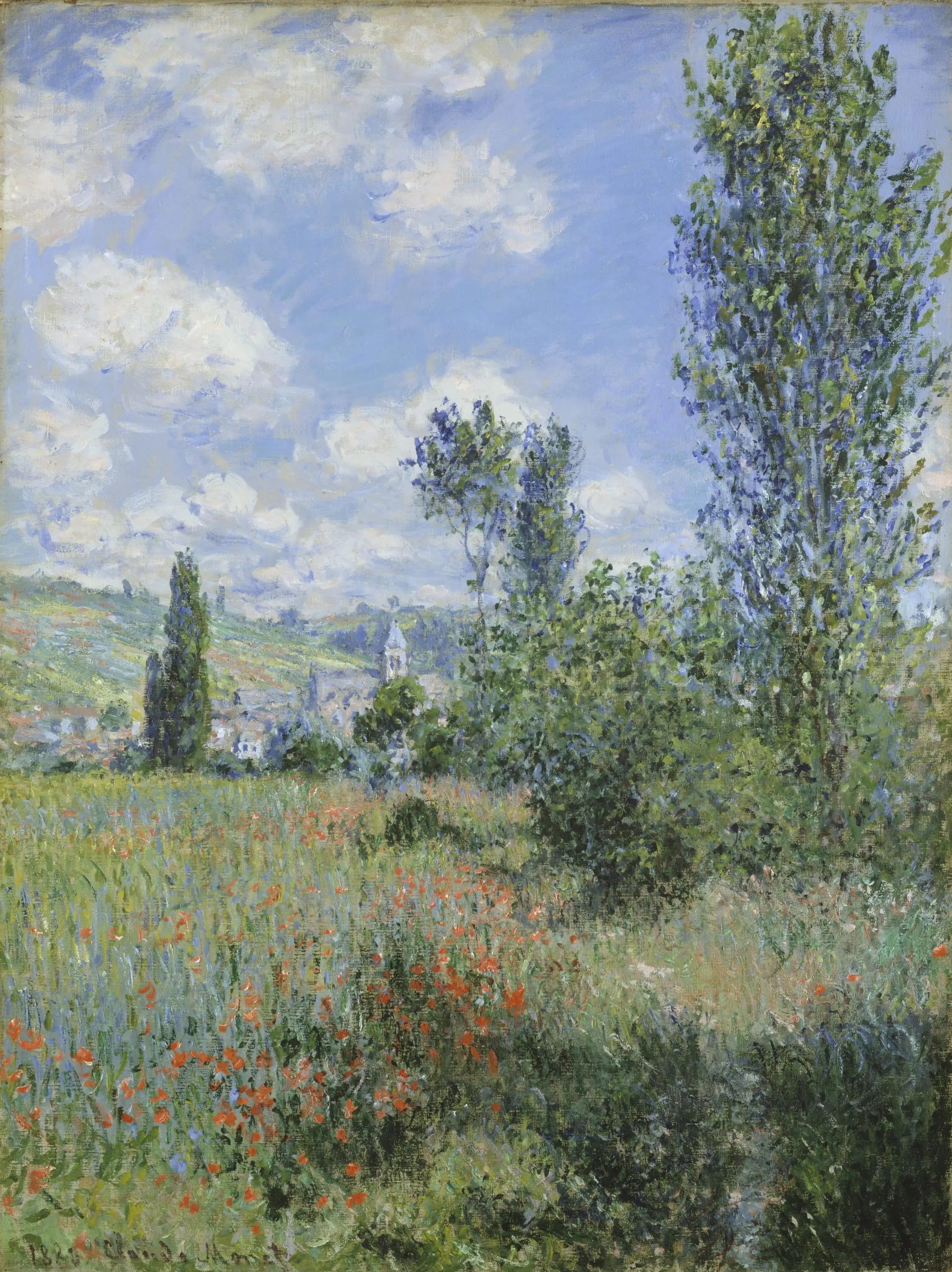 Vue de Vétheuil - Claude Monet image 1 tableau peint à l’huile sur toile
