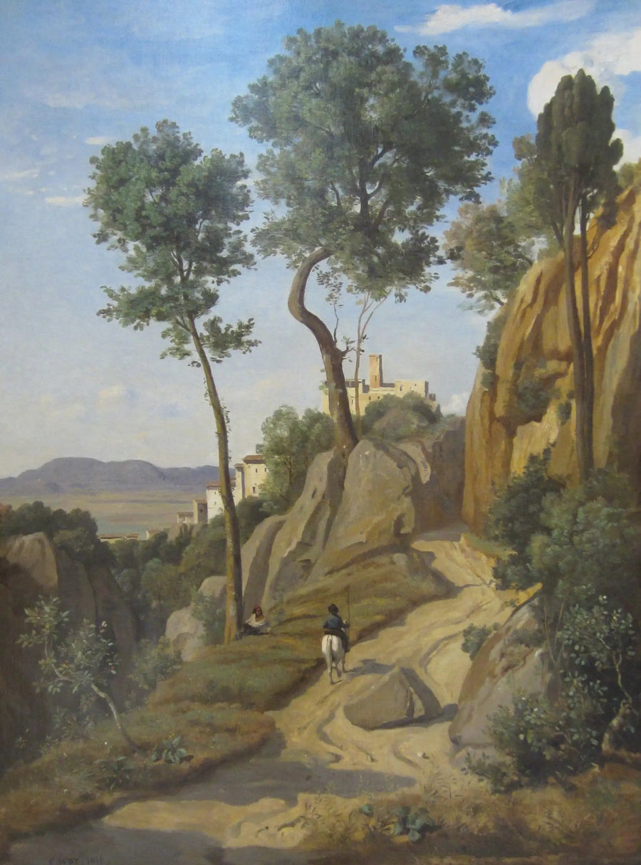 Vista de Volterra - Jean-Baptiste Camille Corot