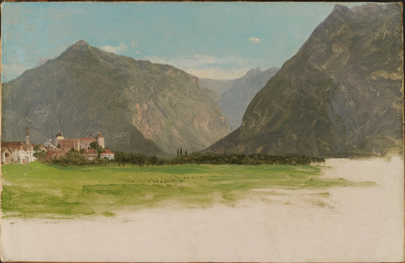 Vista de Wimmis, valle del Simmental, Suiza - Frederic Edwin Church