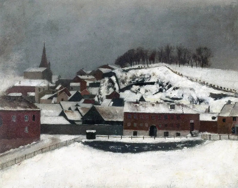 Vista desde Fossveien 7 en dirección a Bergfjerdingen - Edvard Munch