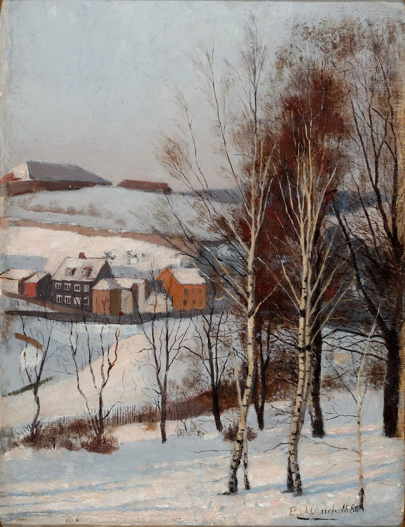 Vista desde Fossveien - Edvard Munch