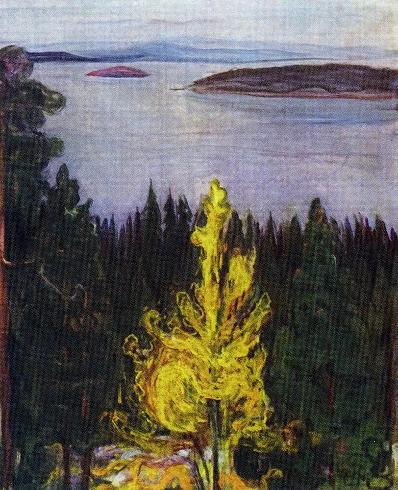 Vista desde Nordstrand - Edvard Munch