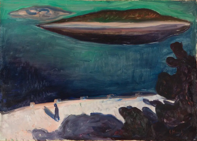 Vista desde Nordstrand - Edvard Munch