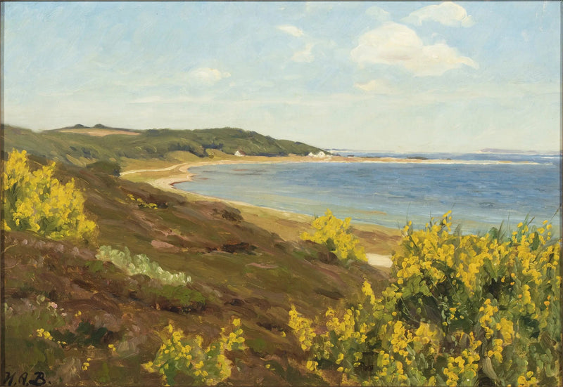 Vista de las montañas Legind, Mors en Dinamarca - H. A. Brendekilde
