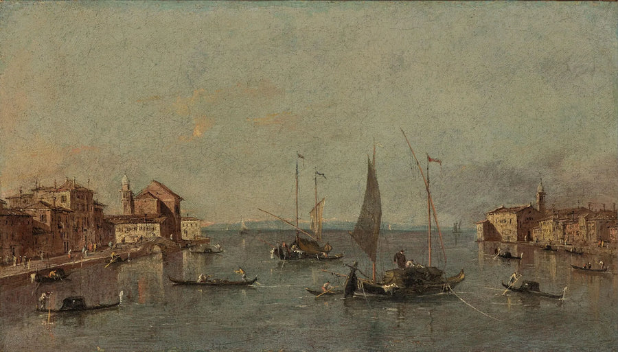 Vista del Canal de la Giudecca, Venecia - Francesco Guardi
