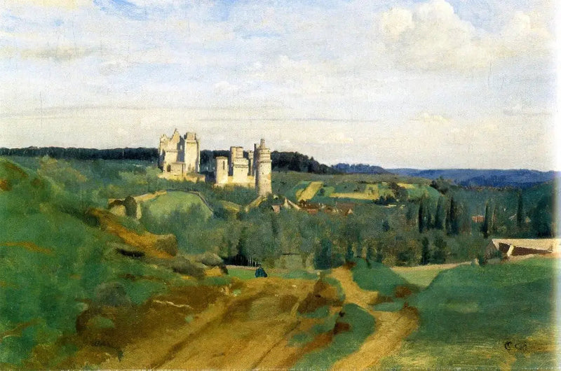 Vista del castillo de Pierrefonds - Jean-Baptiste Camille Corot