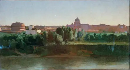 Vista del castillo Saint-Ange - Jean-Baptiste Camille Corot