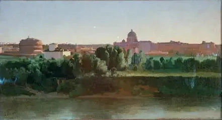 Vista del castillo Saint-Ange - Jean-Baptiste Camille Corot