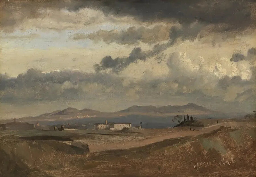 Vista del convento Sant'Onofrio en el Janículo, Roma - Jean-Baptiste Camille Corot