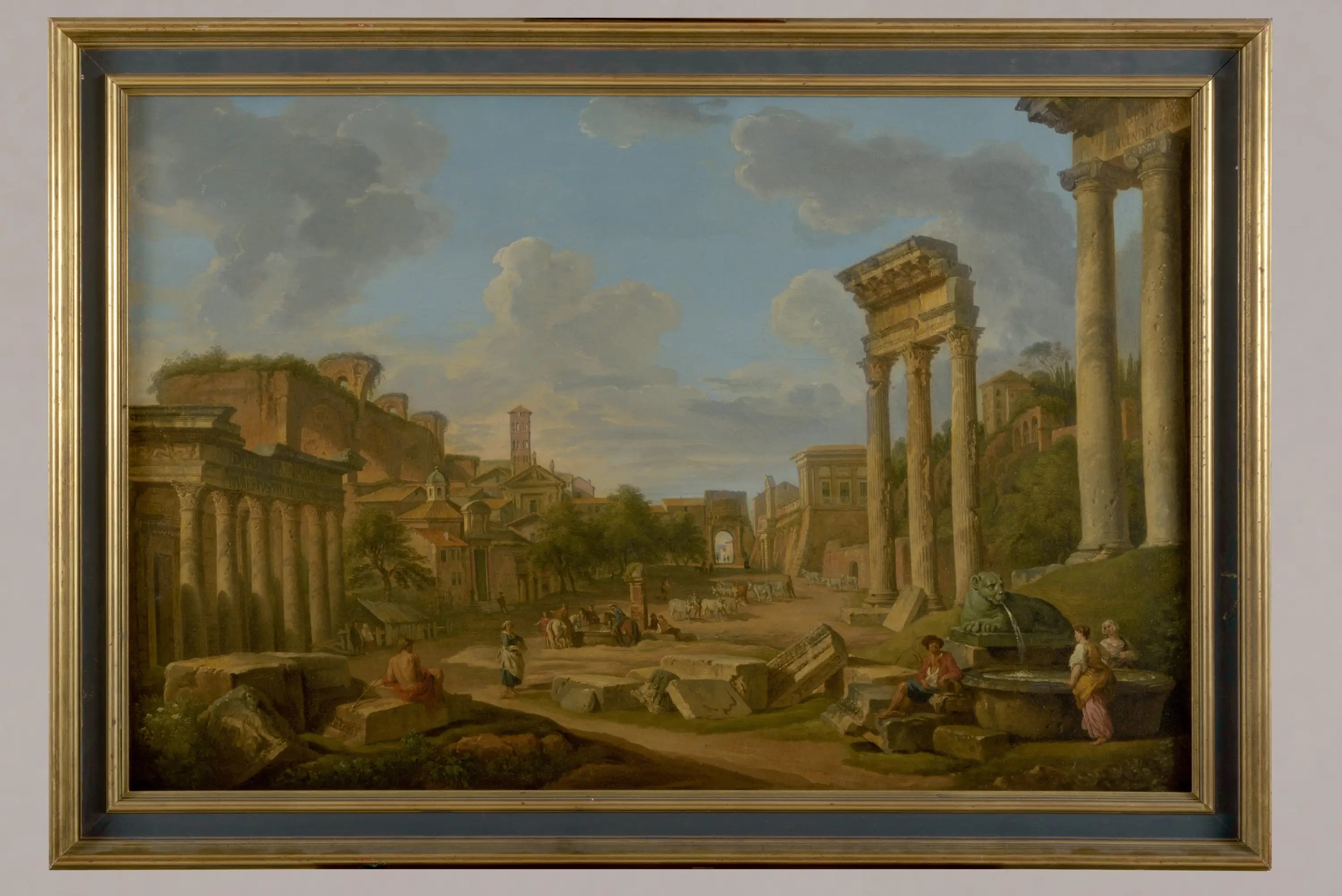 Vue du forum à Rome - Giovanni Paolo Panini - Alpha Reproduction